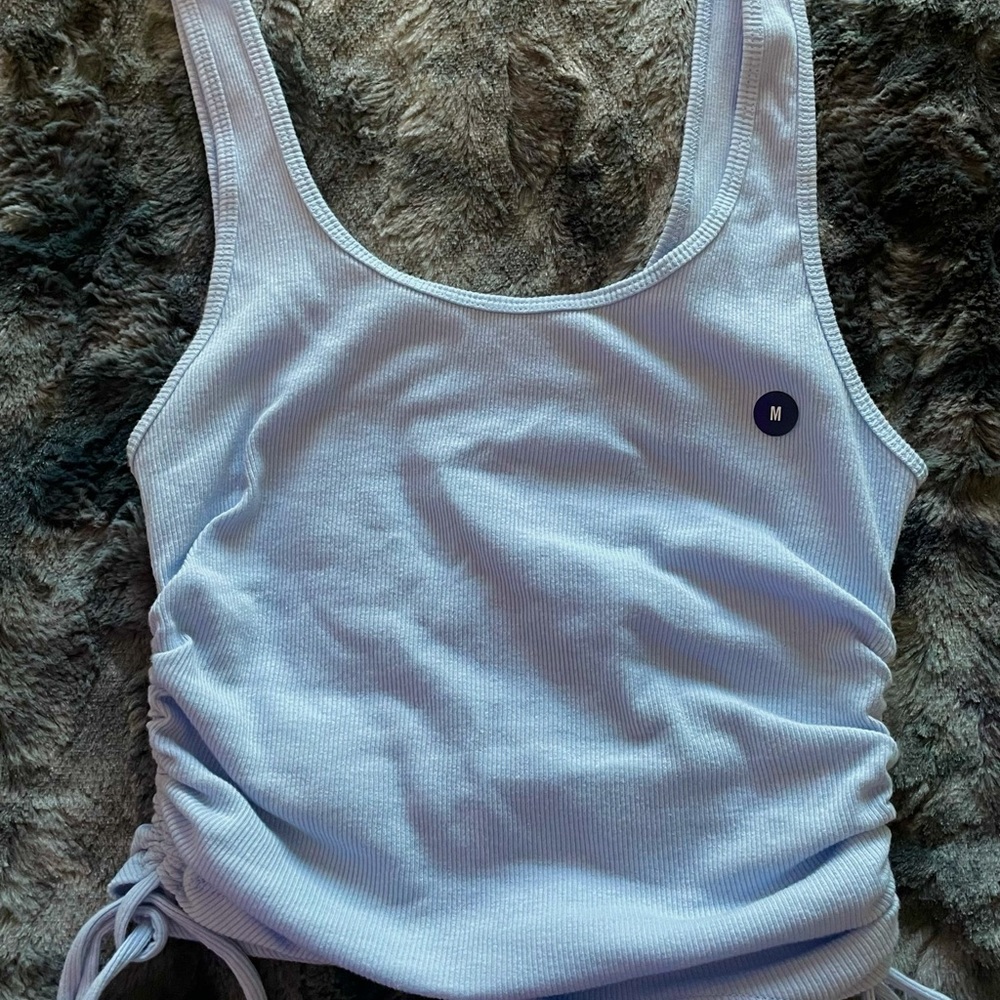 Light blue sinch tank
